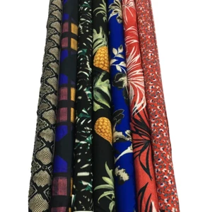 ASSORTED REMNANTS - POLYESTER SPANDEX FABRIC : CHOICE OF 7 BEAUTIFUL DESIGNS - Picture 1 of 25