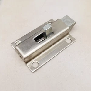 Bloqueo de pestillo de perno de barril con resorte de acero inoxidable de 50 mm y 2" de longitud, hacia abajo - Imagen 1 de 5