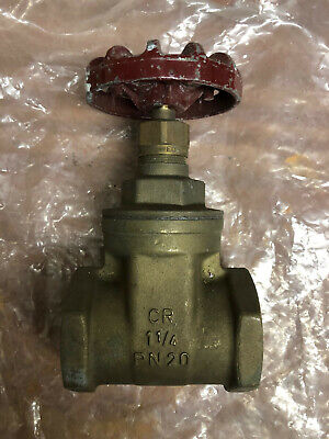 Crane D151A 1.1/4  BSPT Brass Gate Valve PN20 Handwheel Bronze Water Oil Pipe • 35£
