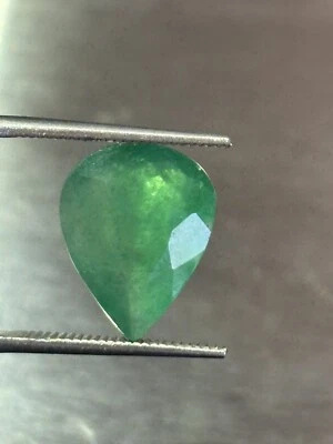 EMERALD from Brazil 4.55 CARATS PEAR SHAPE  - FREE SHIPPING - Image 1 of 4