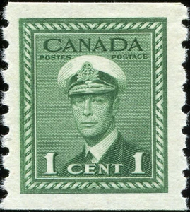 Canada Scott 263 King George VI War Issue Coil Stamp VF MH OG (19984) - Picture 1 of 1