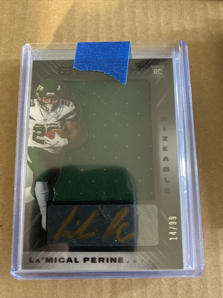 2020 Panini Black Sizeable Signatures Jerseys /99 La'Mical Perine Rookie Auto RC - Image 1 of 1