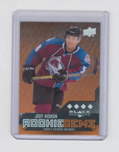 14/15 UD Black Diamond Colorado Avalanche Joey Hishon Quad Orange RC card #244 - Bild 1 von 2