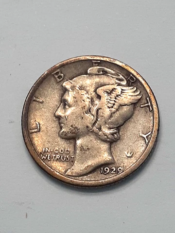 1929 S MERCURY DIME Cover