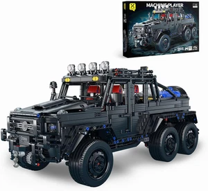 Wrangler 6×6 Pickup Cars Truck Building Kit,1:8 Scale Vehicle Toys Moc Model wit - Picture 1 of 8