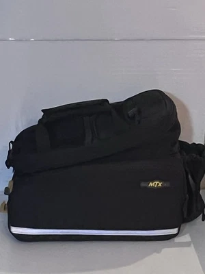 Bolsa de maletero de pista Topeak Quick Mtx portaequipajes trasero de pista rápida bicicleta en muy buena condición negra Foto 1 de 4