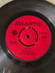 THE THREE CAPS -  Cool Jerk 7" Vinyl Record. 1966. Atlantic 45'. Soul, Mod - Picture 1 of 2