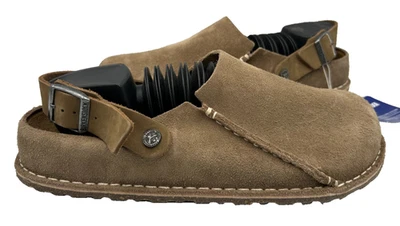 Zuecos para caminar Birkenstock Lutry Premium sin cordones color topo para hombre talla: 10 111N Foto 1 de 4