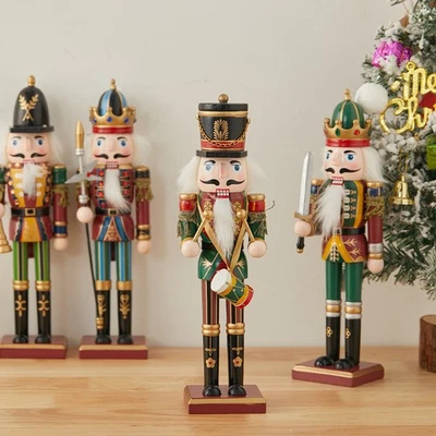 Christmas Nutcracker Wooden Soldier Xmas Home Festive Decor Nut Cracker Ornament - Image 1 of 4