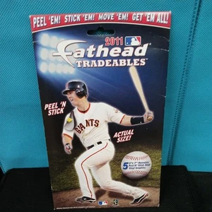 NEW 2011 Fathead Tradeables Peel and Stick MLB Baseball 5" x 7" Giants - Picture 1 of 5