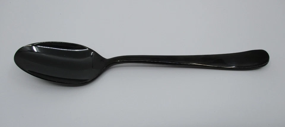 VIETRI / BUGATTI SETTIMOCIELO NERO PLACE / OVAL SOUP SPOON - 7 3/8" 15D — 第 1/1 张图片