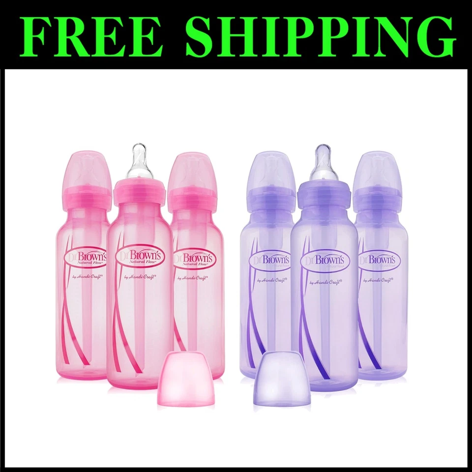 Biberones infantiles - 3 rosas y 3 lavanda Foto 1 de 2