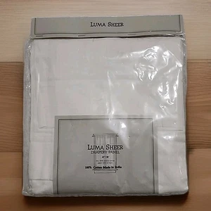 Restoration Hardware Luma Sheer Drapery Panel 45" x 84" Ivory Cotton Curtain - Picture 1 of 7