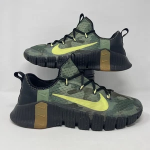 Nike Free Metcon 3 Men's Size 13 Training Shoes Camo Green Yellow CJ0861-032 - Picture 1 of 8