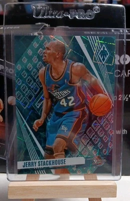 2023-24 Panini Phoenix Jerry Stackhouse Teal Lazer Prizm inserção paralela #98 - Imagem 1 de 2
