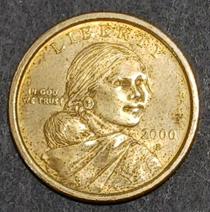 2000 D Dollar Sacagawea Dollar $1.00 Coin Avg Circ - Picture 1 of 5