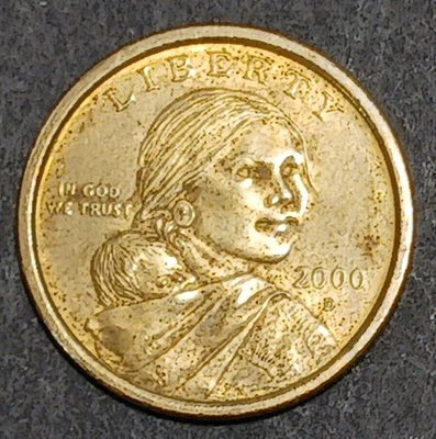 2000 D Dollar Sacagawea Dollar $1.00 Coin Avg Circ - Image 1 of 4