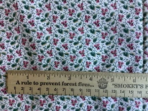 VIP Cranston Print Works Co Fabric Small Florals Cream Background 3 Yards OOP - Picture 1 of 3
