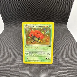 Pokemon First Edition Dark Vileplume Team Rocket 13/82 - LP/MP - SWIRL ๐ซ - Picture 1 of 7