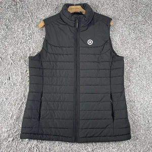 Target Employee Puffer Vest Women's Size XL Black Embroidered Storm Tech Work - Picture 1 of 5