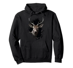 Deer Artwork Wall - Animal Deer Pullover Hoodie - Picture 1 of 1