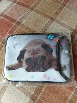 7" Soft Tablet Case New With Pug Design - Image 1 of 4