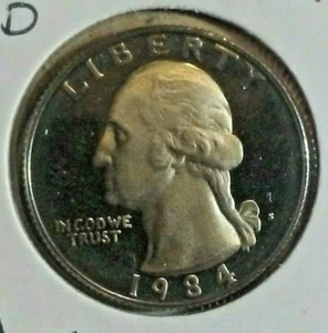 1984-S Washington Quarter Proof clad gem brilliant nice finish - Picture 1 of 4
