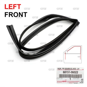 Fits Toyota Camry ACV30 2002 '06 Front Lh Glass Run Channel Rubber Seal Door - Picture 1 of 10