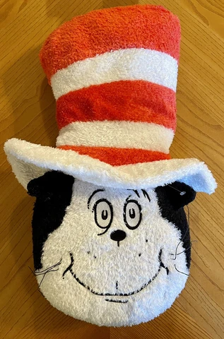 Universal Studios DR. SEUSS CAT IN THE HAT 22” Stuffed Plush CHARACTER Jumbo A4 Cover