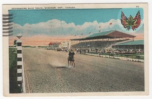 Vintage 1934 Devonshire Race Track, Windsor, Ont. Canada used Postcard - Picture 1 of 2