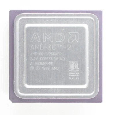 Socket 7 CPU - AMD K6-2 266MHz - AMD-K6-2/266AFR - TESTED - Image 1 of 2