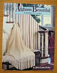 American School of Needlework Crochet Patterns - AFGHANS BEAUTIFUL - 6 Designs - Picture 1 of 2