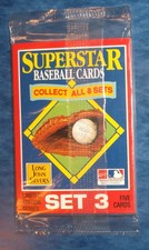 2 Sealed Packs 1990 Starline Long John Silvers & Coca Cola RYAN McGwire SMOLTZ +