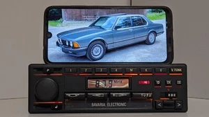 BMW BECKER BAVARIA ELECTRONIC FM CAR RADIO E20 E21 E23 E24 E27 E28 BT UPGRADED - Picture 1 of 18