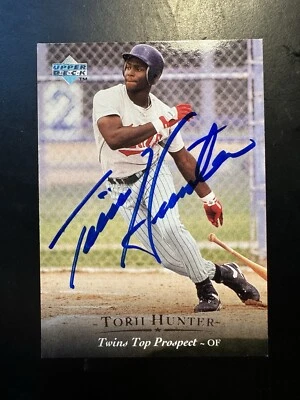 Tori Hunter autographed Top Prospect card - Image 1 of 2