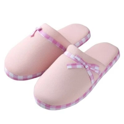 Aerusi Women Cozy Slip On Cotton Slippers Memory Foam House Indoor Bedroom Shoes - Image 1 of 4