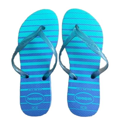 Шлепанцы Havaianas Aqua Ocean Blue размер США 6 / Бразилия 35-36 Tamanho Chinelo - Изображение 1 из 4