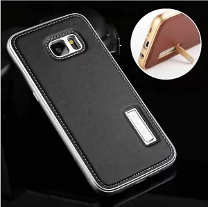 Luxury Aluminum Genuine Leather Case Cover For Samsung Galaxy Note Fan Edition - Picture 1 of 12