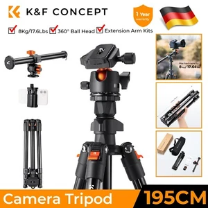 K&F Concept 195CM Aluminiowy statyw aparatu z ramieniem wysięgnika Głowica kulowa 360° K234A0 - Zdjęcie 1 z 8