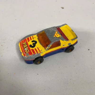 VTG MAJORETTE #206 PONTIAC FIERO Yellow #3 Turbo 1/55 Diecast MADE IN FRANCE -HN - Image 1 of 3