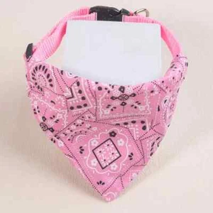 Dog Pet Bandana with Collar Pink So Cute Brand New Ships next day - Imagen 1 de 1