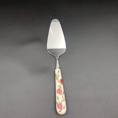 Franciscan Style Apple Pie Cake Server Japan Stainless Steel Ceramic - Image 1 of 4