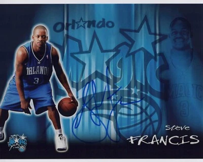 STEVE FRANCIS signed Autographed "ORLAND MAGIC" 8X10 PHOTO - Houston Rockets COA - Image 1 of 2