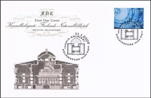 Architecture C.L. Engelin 1836 National Library Helsinki Finland Mint FDC 2006 - Picture 1 of 1