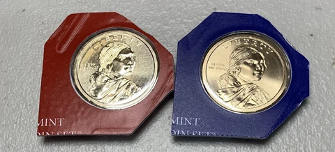 2013 P&D SACAGAWEA UNCIRCULATED  DOLLAR COINS SEALED IN US MINT CELLO Cover