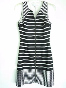 NWT Piperlime Collection XS Black White XS Zip Sleeveless Dress Stretchy $148 - Picture 1 of 9