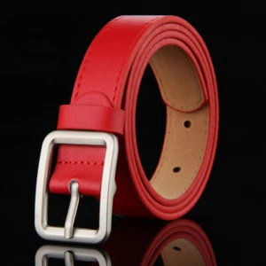 Young Boys' Kids 23mm Dress and Casual PU Leather Belt Single Prong Buckle - Picture 1 of 13