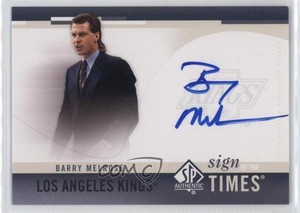 2010-11 SP Authentic Sign of the Times Barry Melrose #SOT-BM Auto