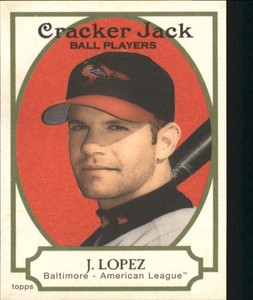 2005 Topps Cracker Jack Mini Red Baltimore Orioles Baseball Card #9 Javy Lopez