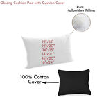 Rectangular/Oblong Hollowfibre Cushion Pads Inner Insert with FREE Cushion Cover